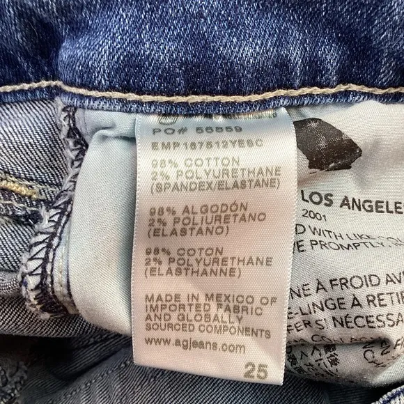 AG Adriano Goldschmied Mari High Rise Slim Straight  Jeans