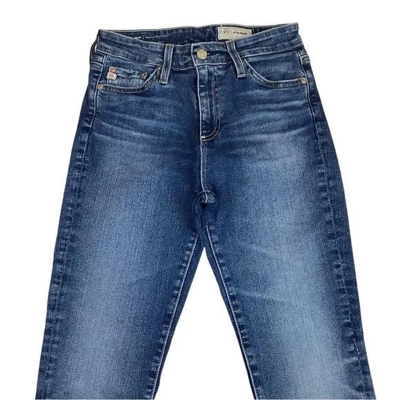 AG Adriano Goldschmied Mari High Rise Slim Straight  Jeans