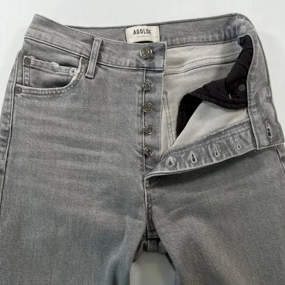 AGOLDE Nico High Rise Slim Fit Jeans in Chime Size 26