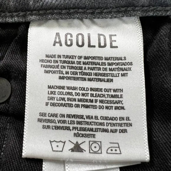 AGOLDE Nico High Rise Slim Fit Jeans in Chime Size 26