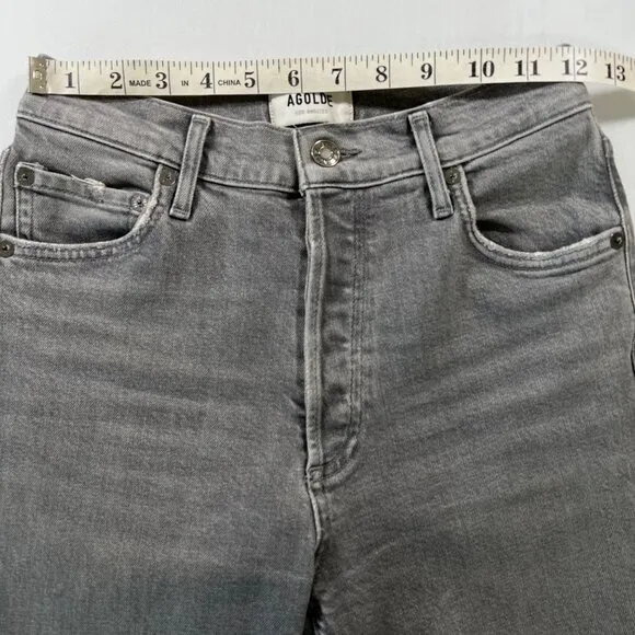 AGOLDE Nico High Rise Slim Fit Jeans in Chime Size 26