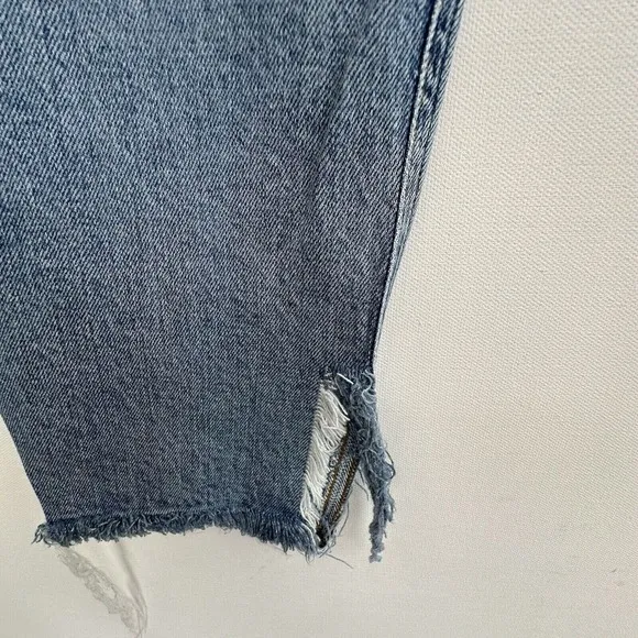 AGOLDE Nico High Rise Slim Jeans Headlines Women's Size 28 Button Fly