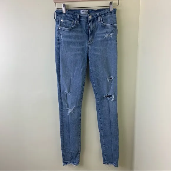 Agolde Sophie Hi-Rise Skinny Jeans in Beyond Blue Size 28