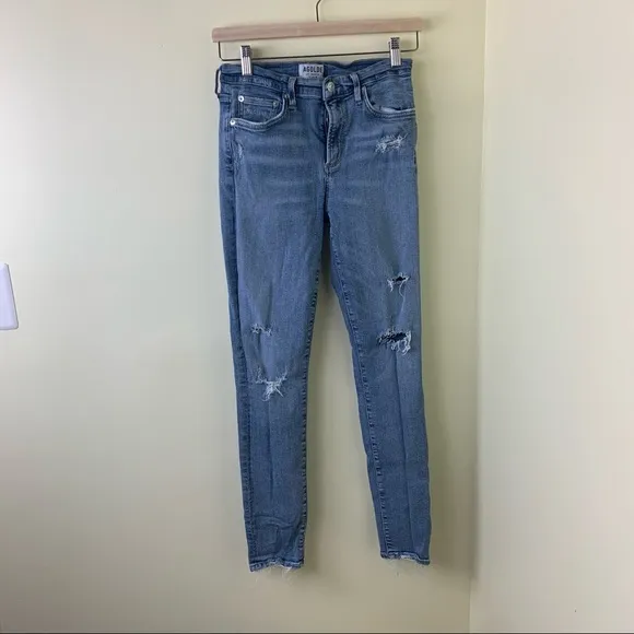Agolde Sophie Hi-Rise Skinny Jeans in Beyond Blue Size 28