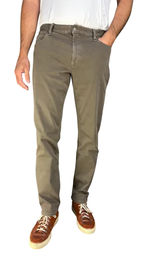 Alberto Stoffhose Pipe, regular slim fit, Olive