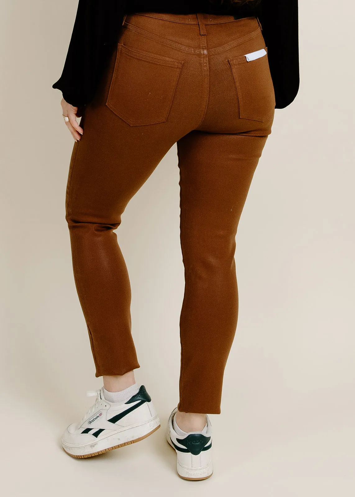 Aline High Rise Skinny - Saddle