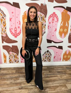 All Night Revival Denim Jumpsuit