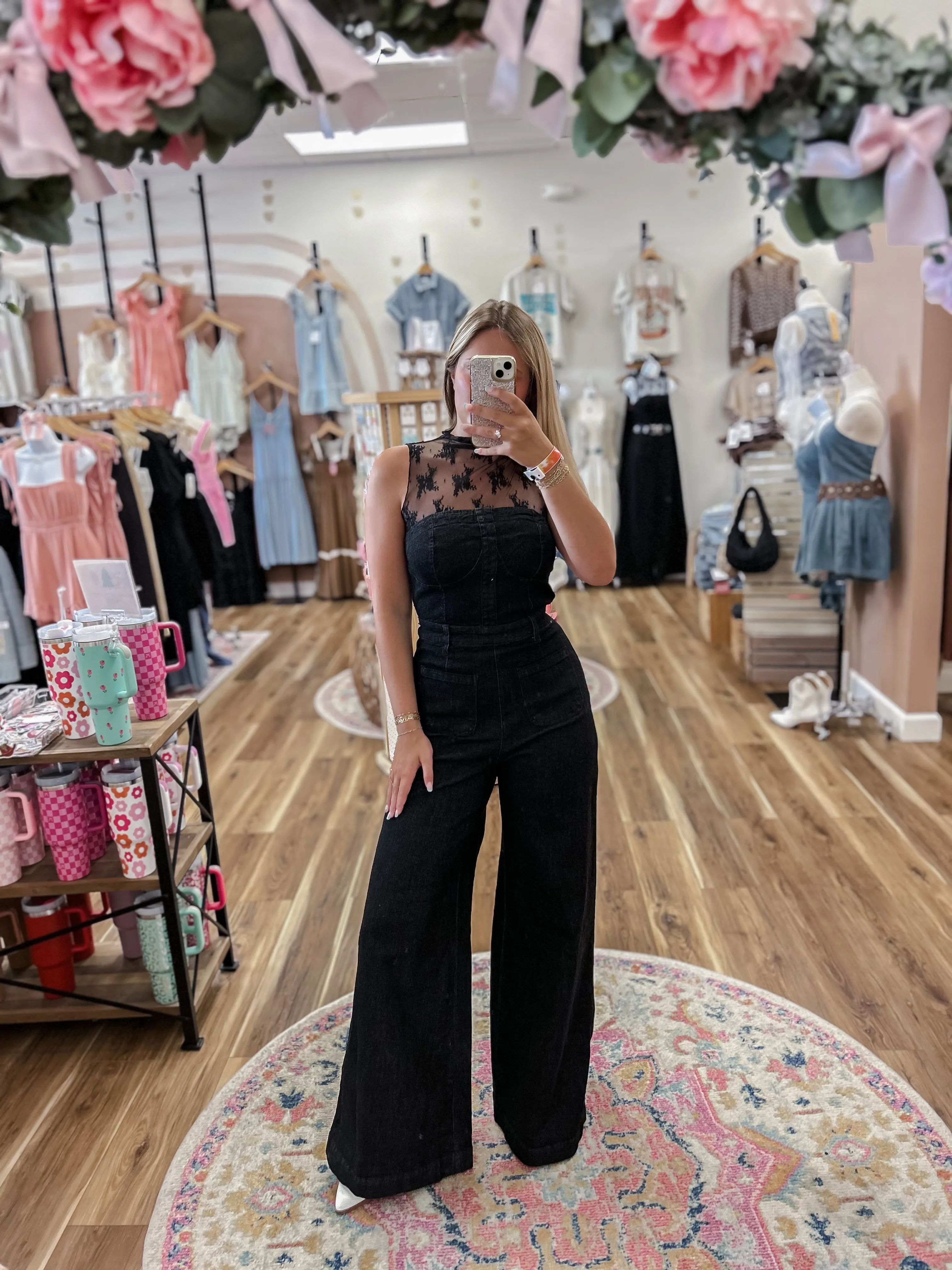 All Night Revival Denim Jumpsuit