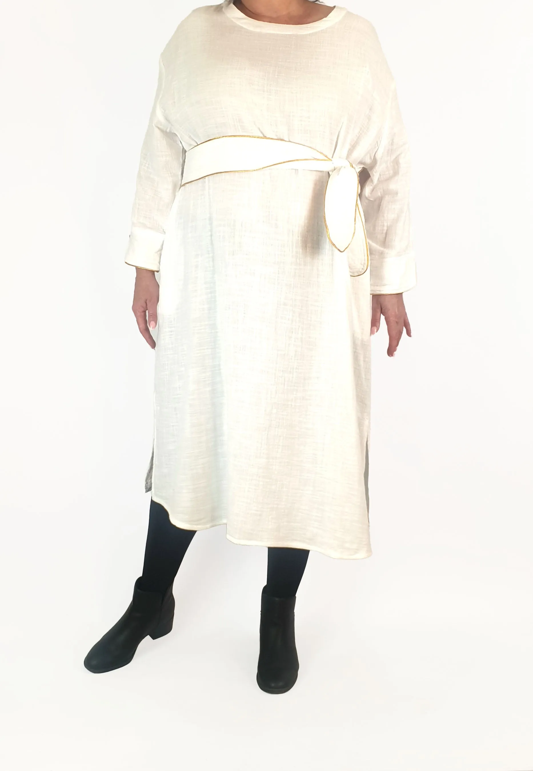 Always brand white cotton long sleeve dress size XL