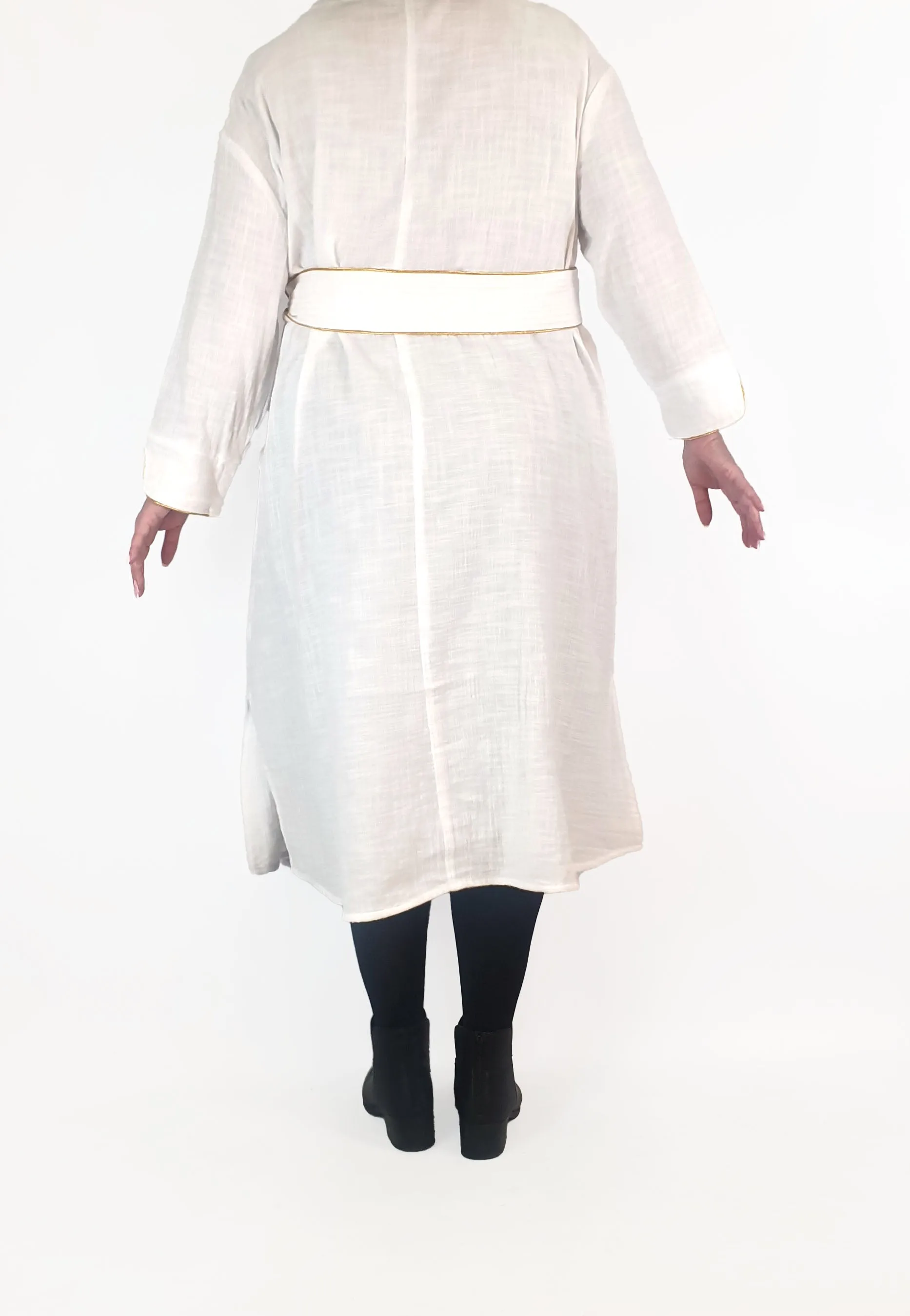 Always brand white cotton long sleeve dress size XL