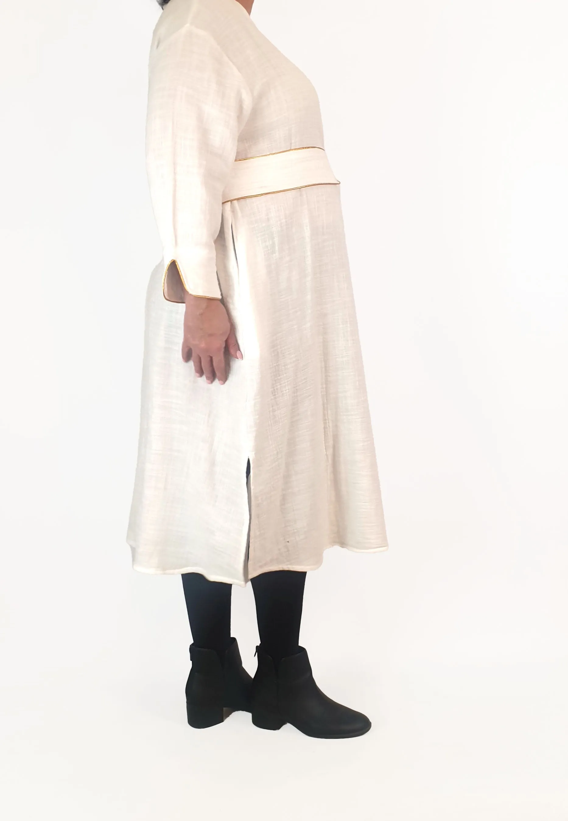 Always brand white cotton long sleeve dress size XL