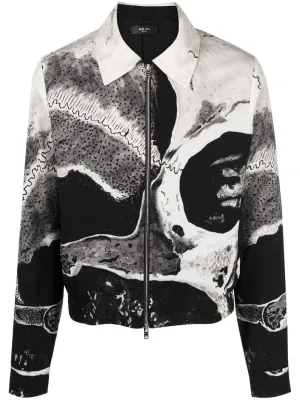 AMIRI abstract-print light jacket