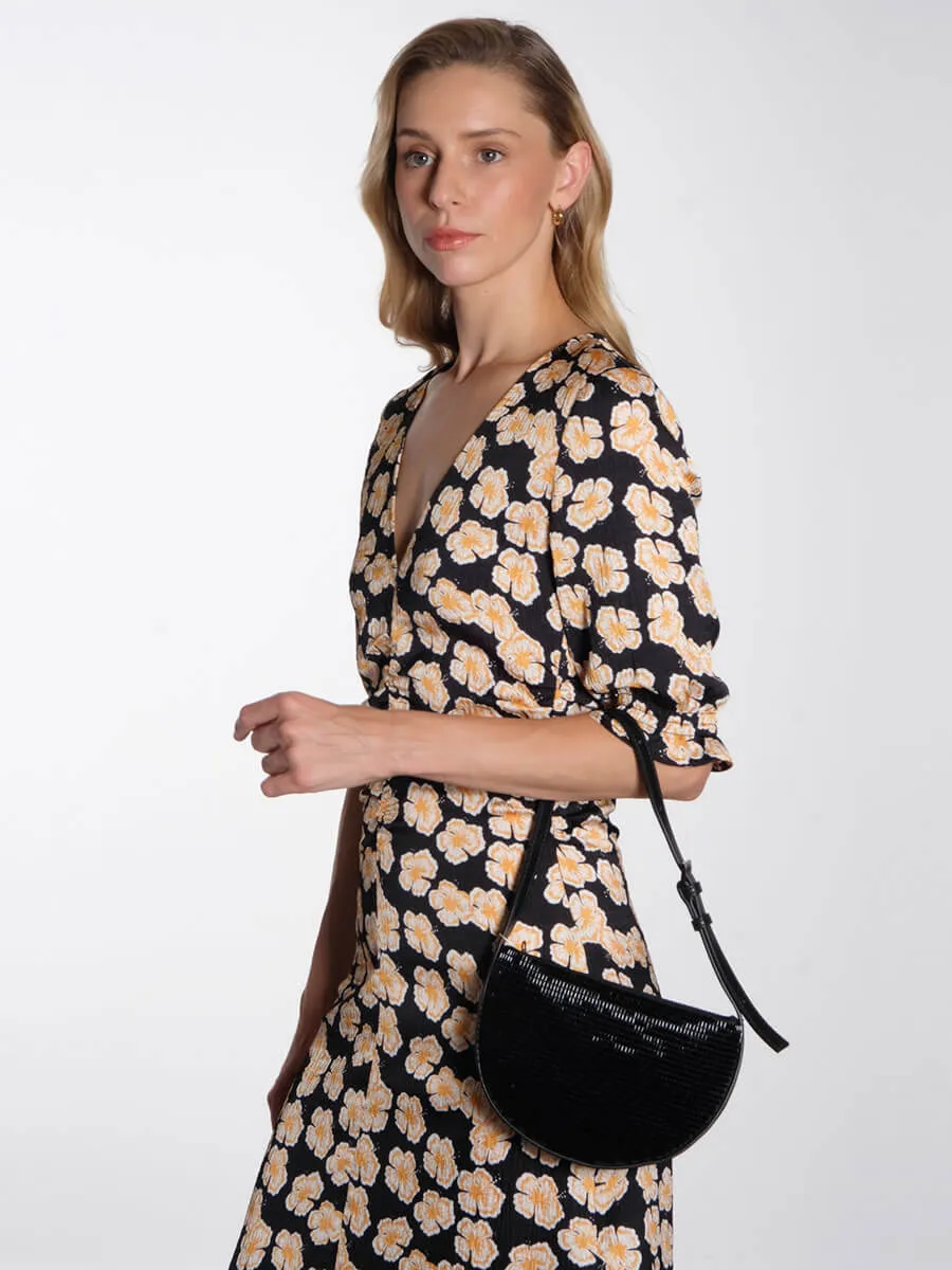 Ammy Dress - Orange Hawaii Flower