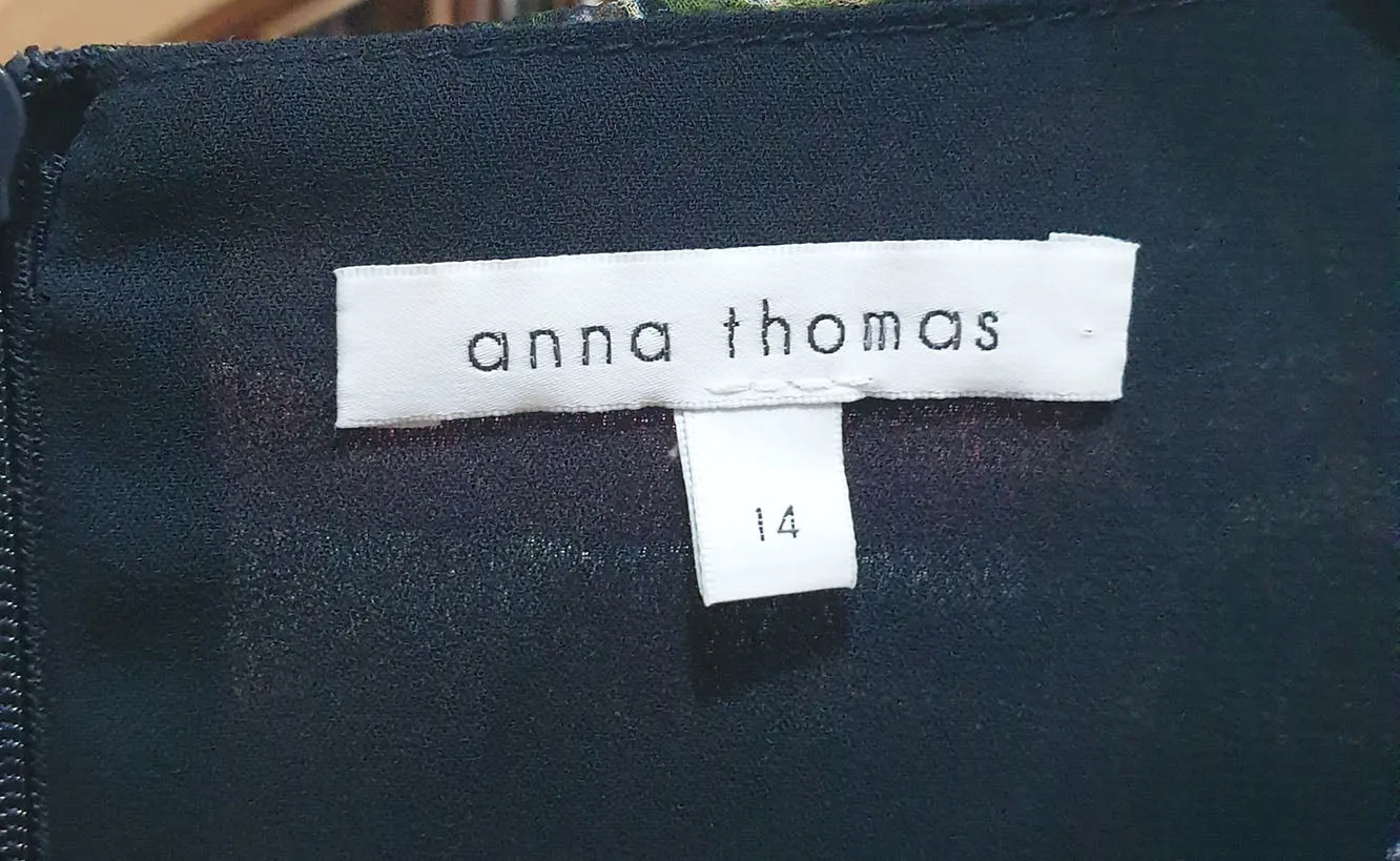 Anna Thomas silk dress size 14