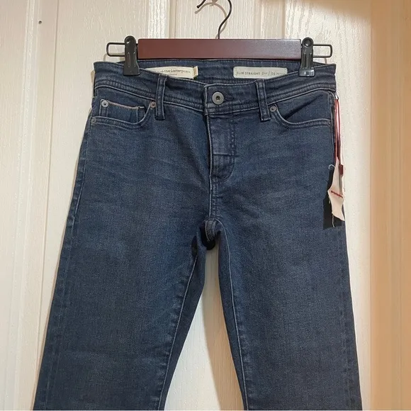 ANTHROPOLOGIE Pilcro Slim Straight Ankle Jeans Petite 24 Selvedge New NWT ANTHRO
