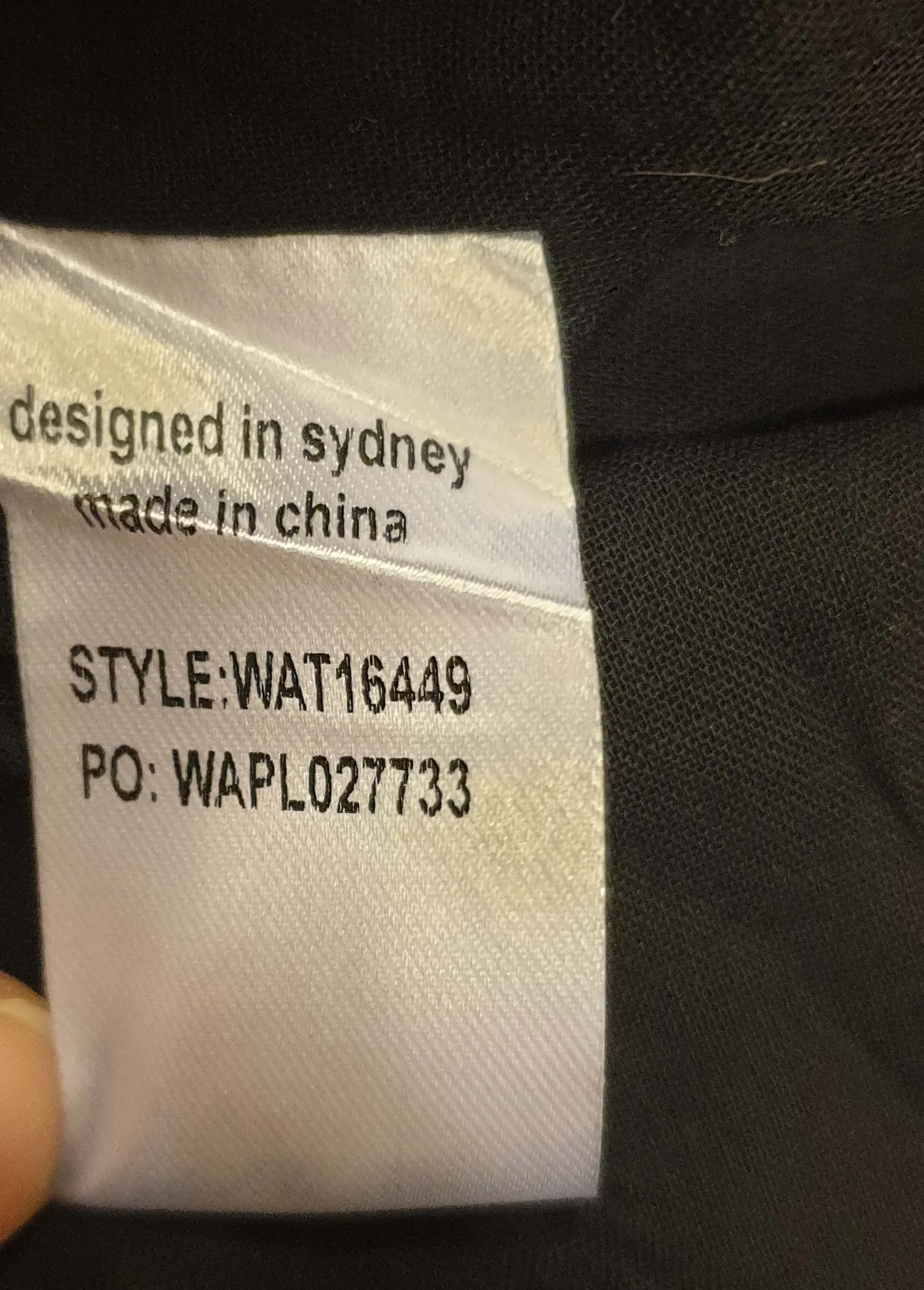 Atmos & Here black cotton maxi dress size 20