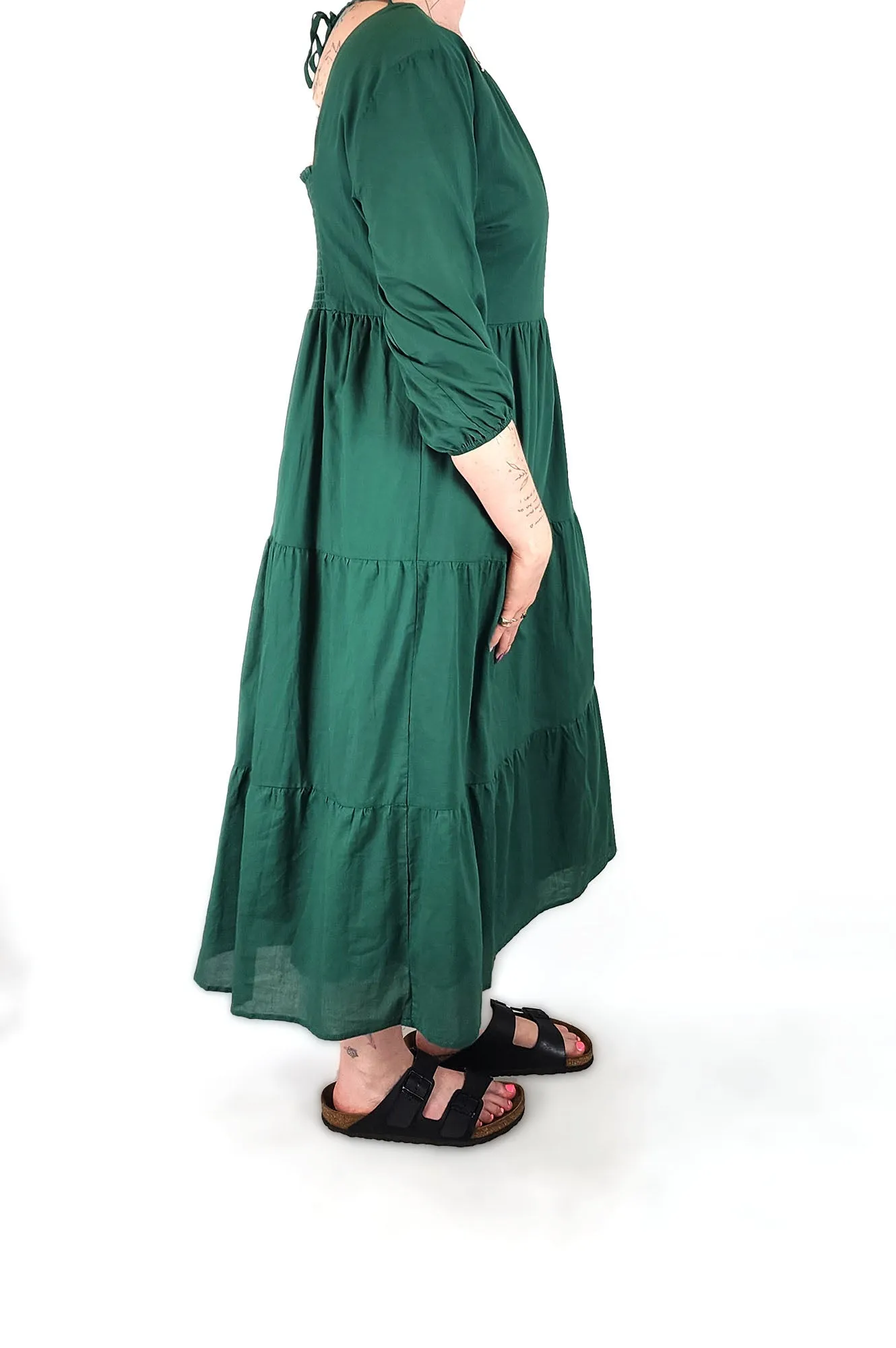 Atmos&Here green cotton dress size 12