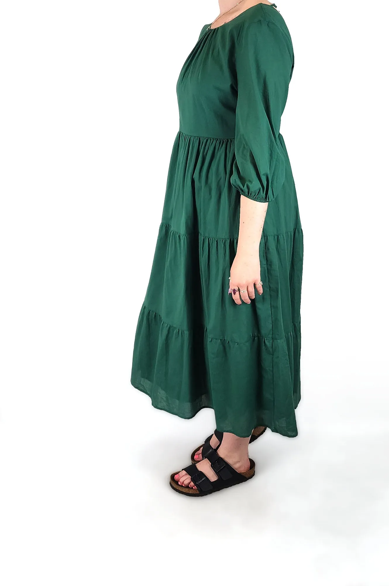 Atmos&Here green cotton dress size 12