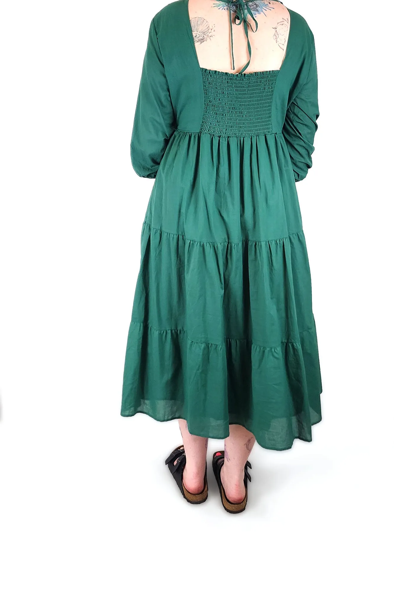 Atmos&Here green cotton dress size 12