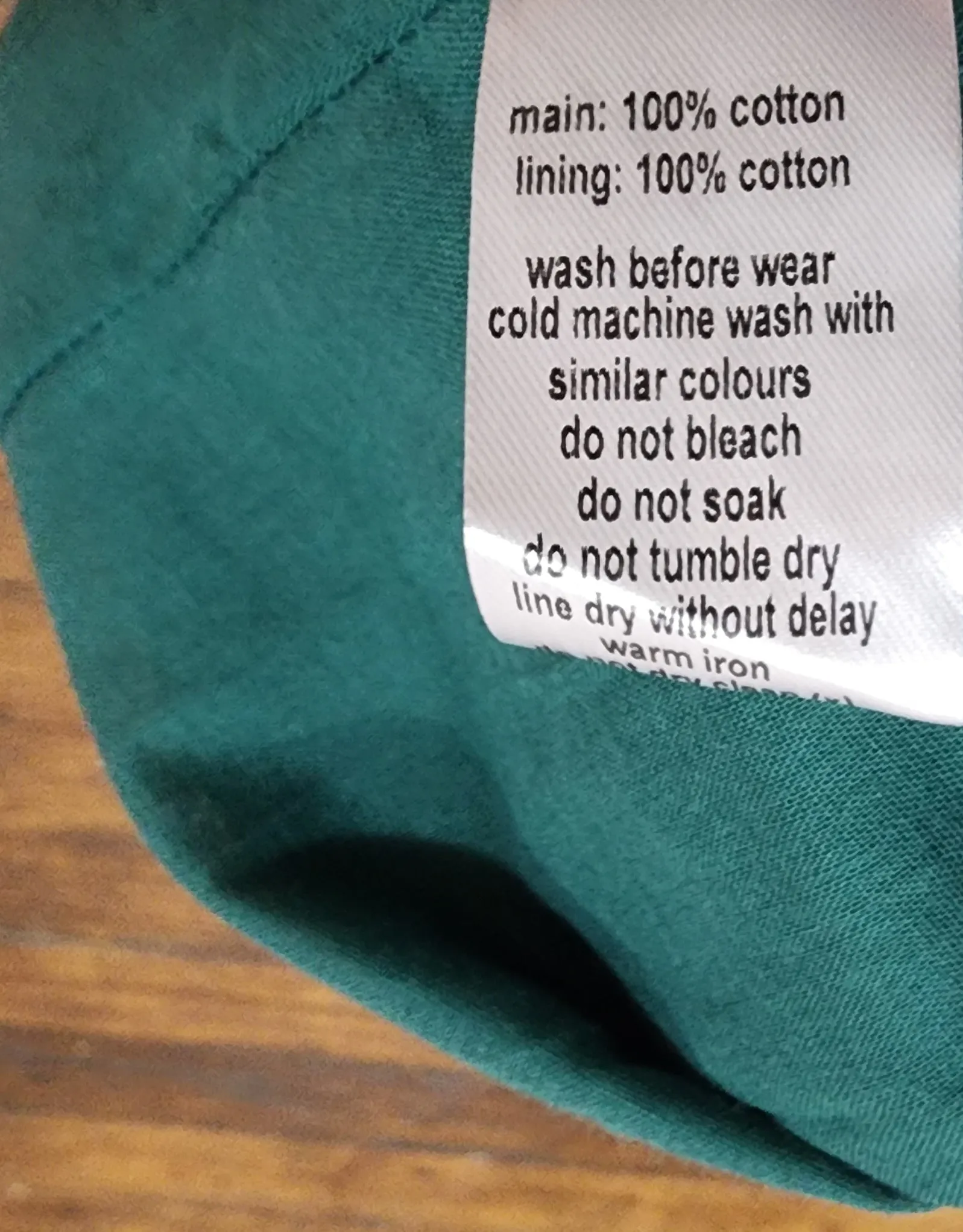 Atmos&Here green cotton dress size 12