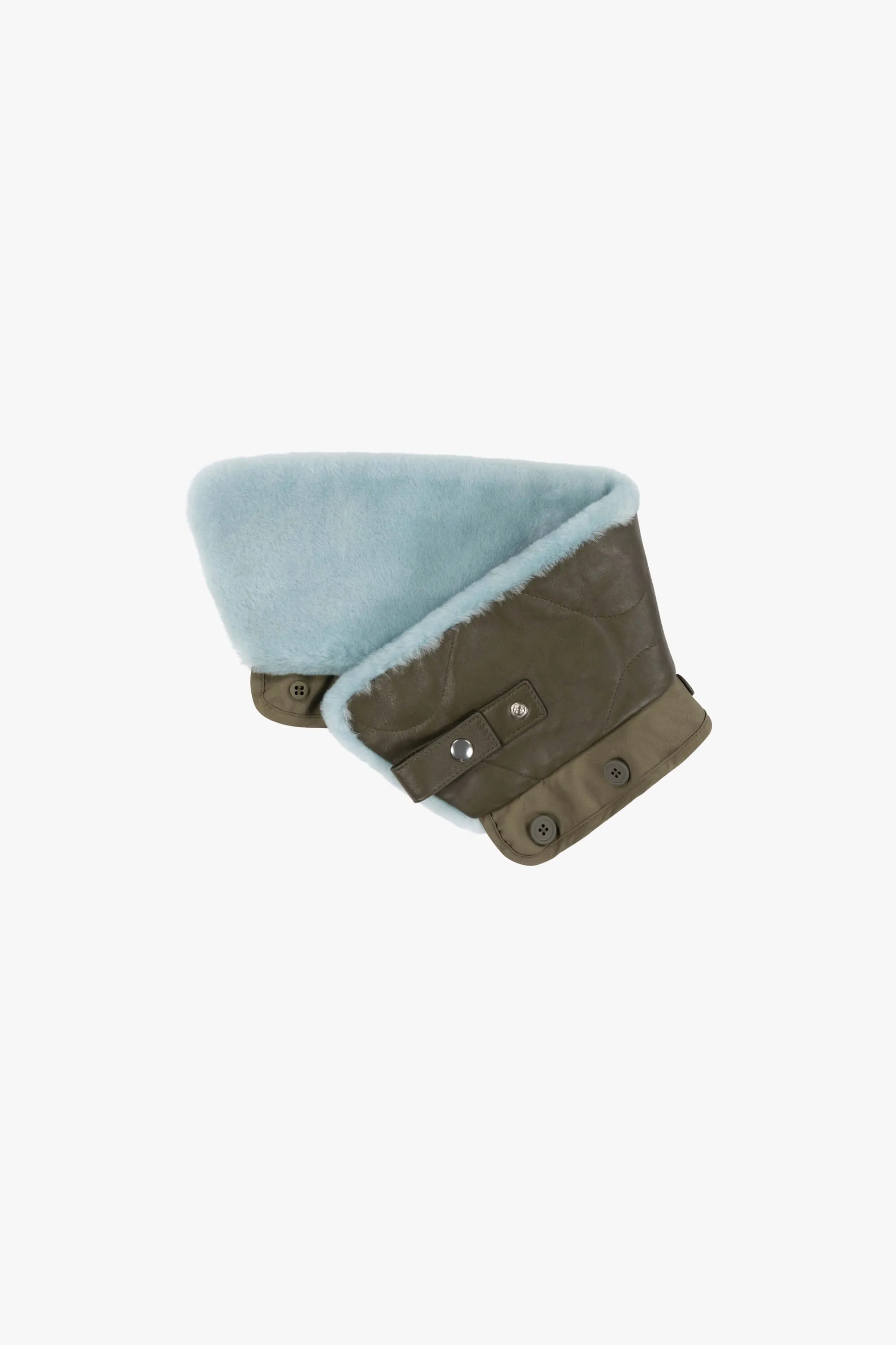 Aviator Collar - Sky Blue / Dark Olive