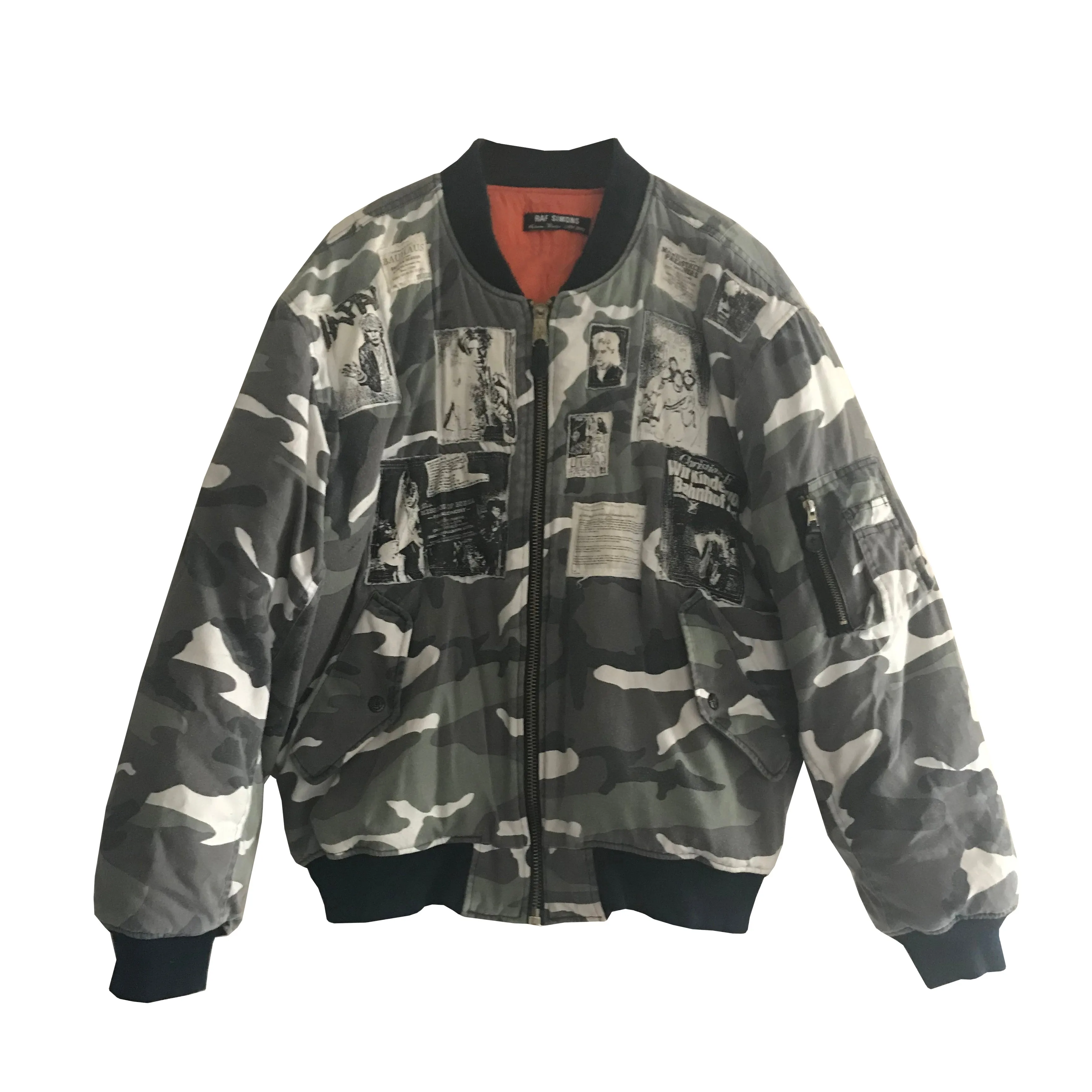 A/W01 'Riot Riot Riot' Camo Bomber by Raf Simons