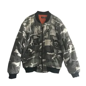A/W01 'Riot Riot Riot' Camo Bomber by Raf Simons