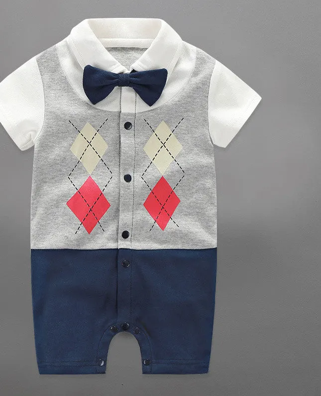 Baby Boys Rompers Summer Baby Boy Clothing Sets Roupas Bebes Short Sleeve Infant Baby Boy Jumpsuits born Baby Clothes
