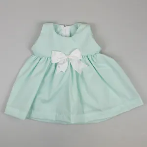 Baby Girl Dress - Mint Green with Bow