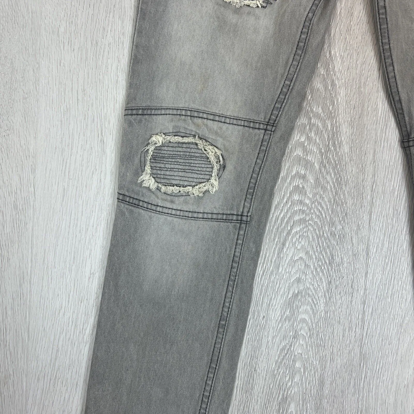 Bellfield Mens Grey Skinny Jeans Size 30