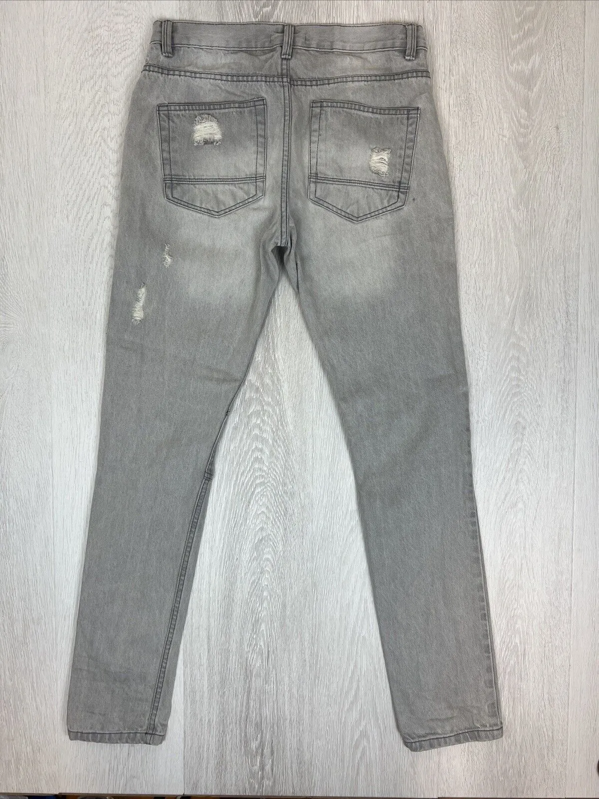Bellfield Mens Grey Skinny Jeans Size 30
