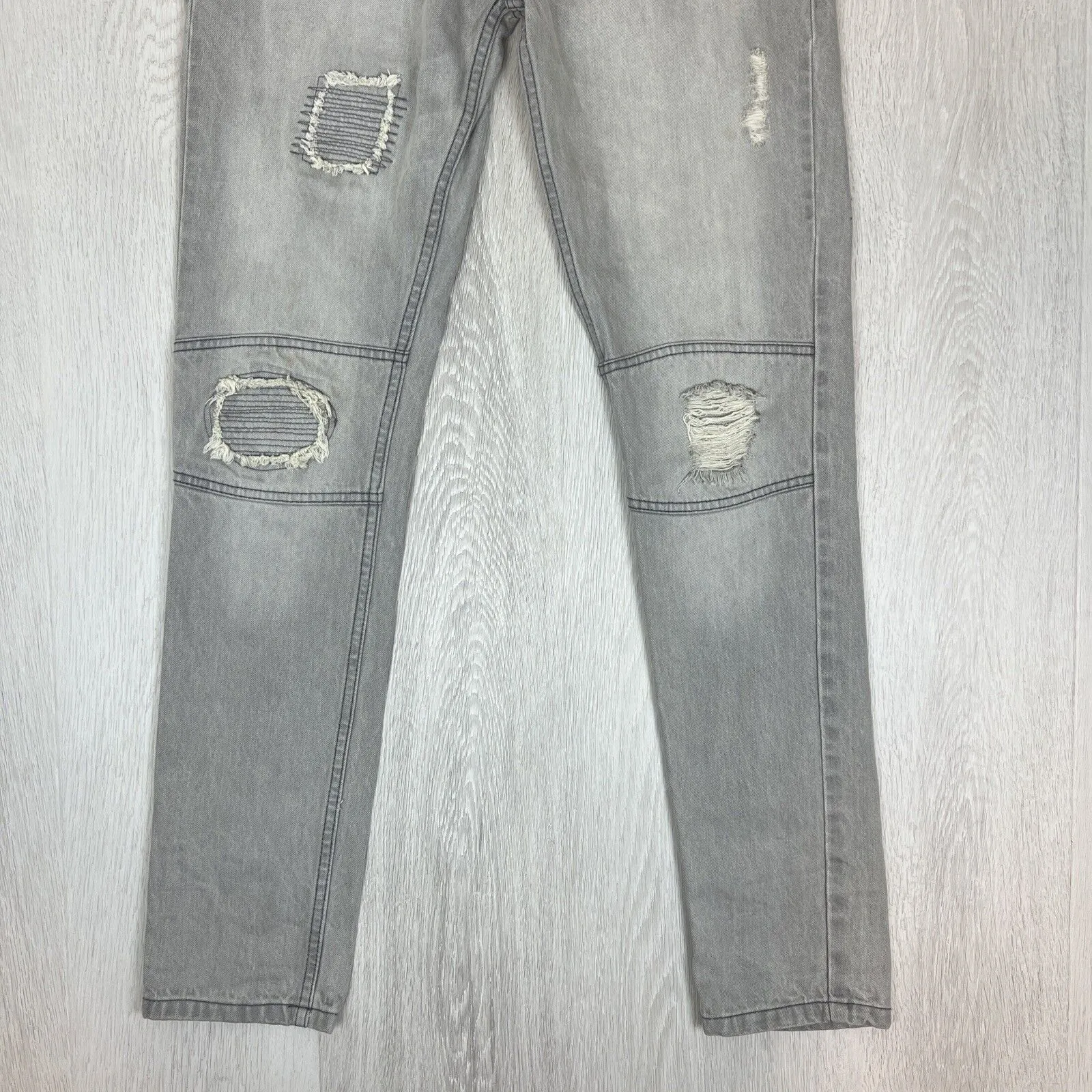 Bellfield Mens Grey Skinny Jeans Size 30