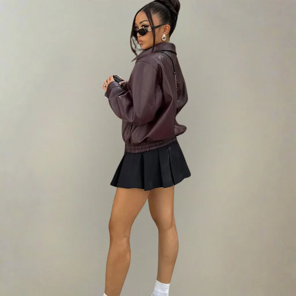 Berry Luxe Jacket | Tailored Elegance