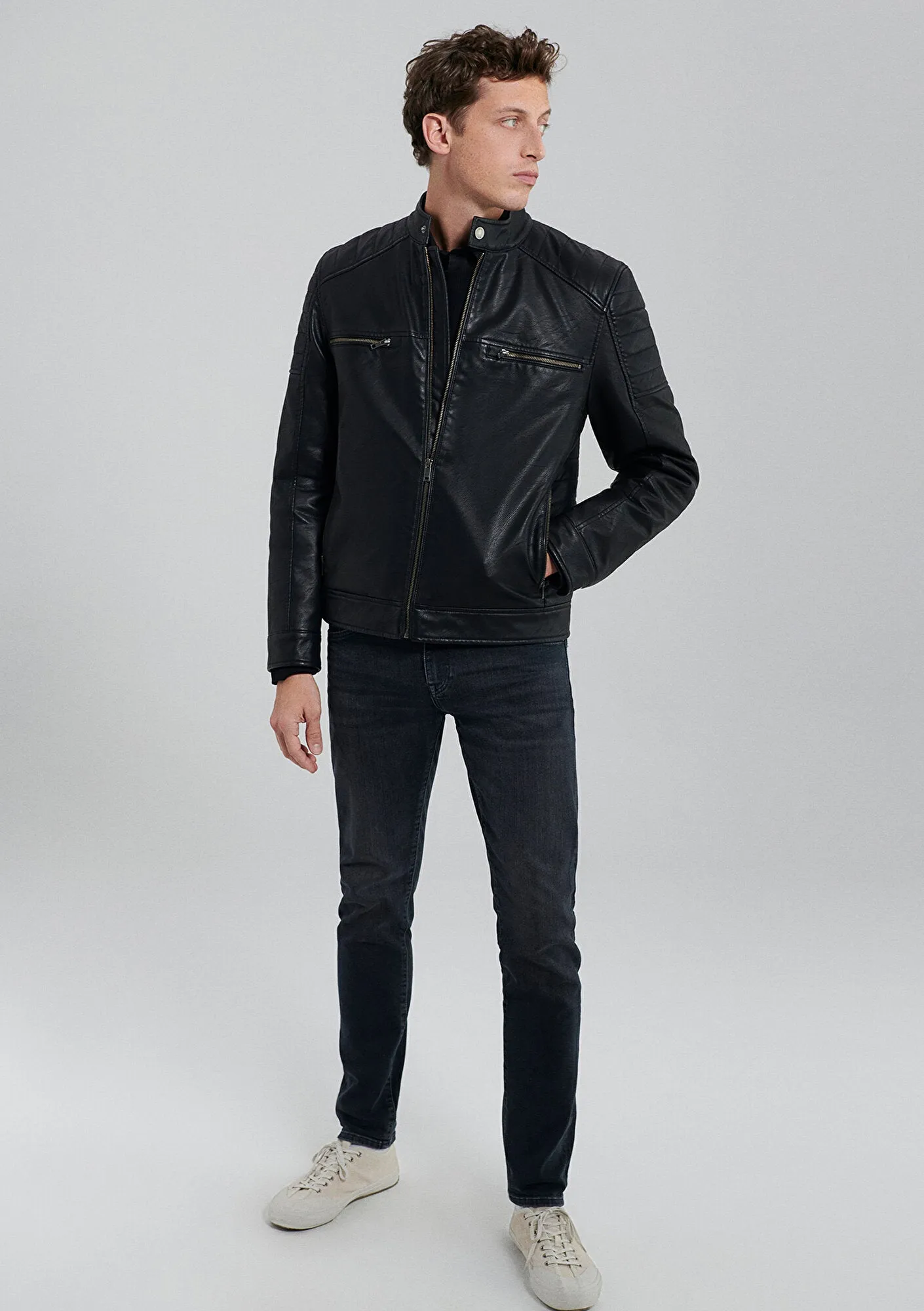 Black Biker Jacket
