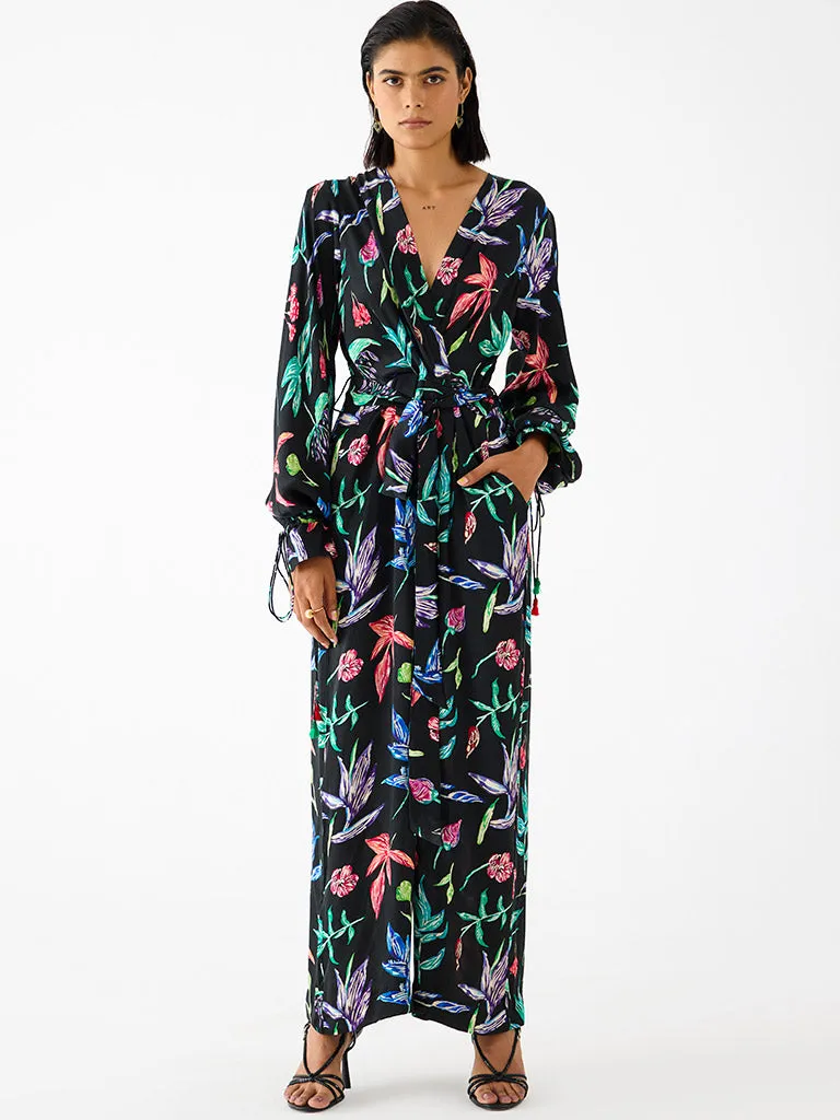 Black Botanica Jumpsuit