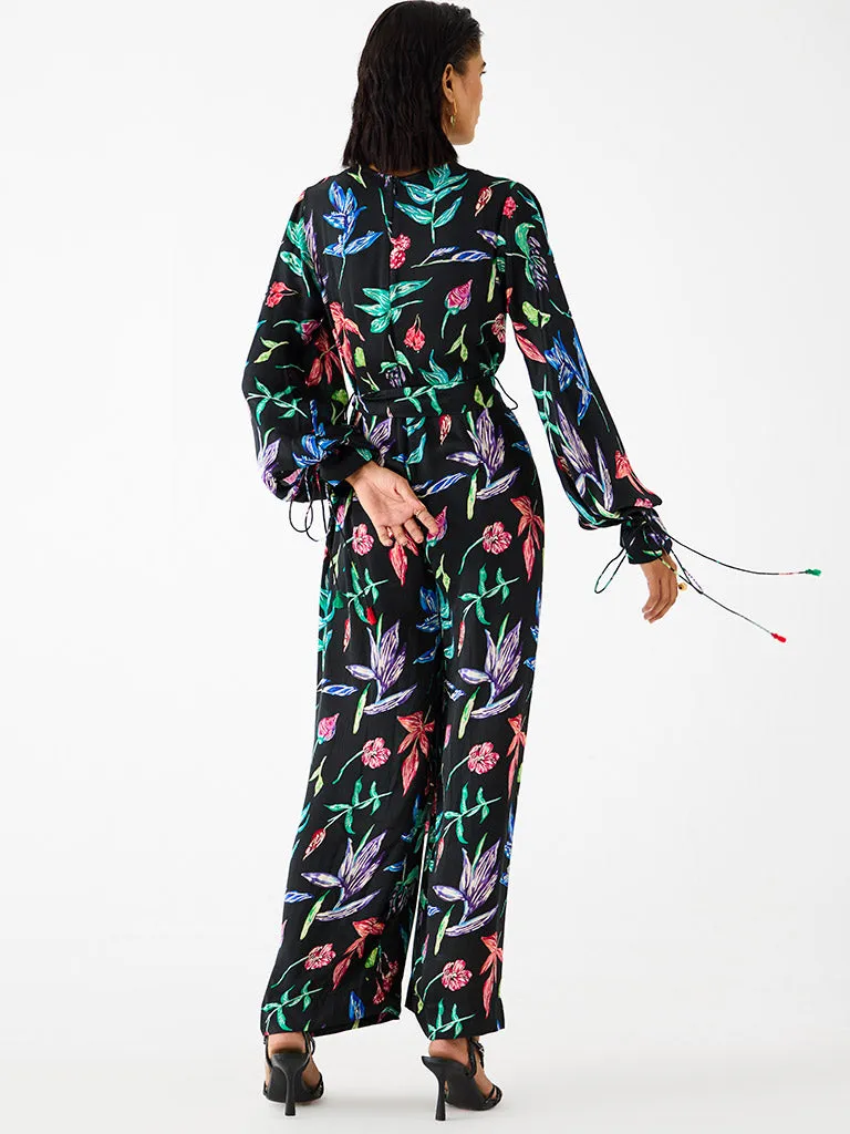 Black Botanica Jumpsuit