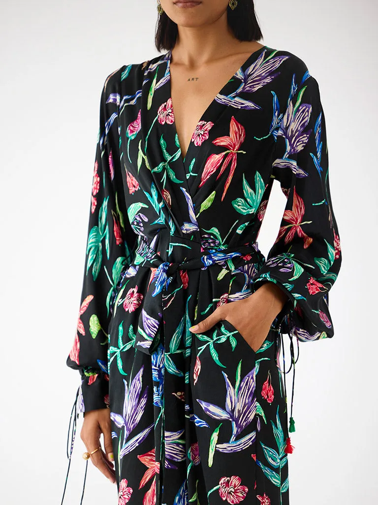 Black Botanica Jumpsuit