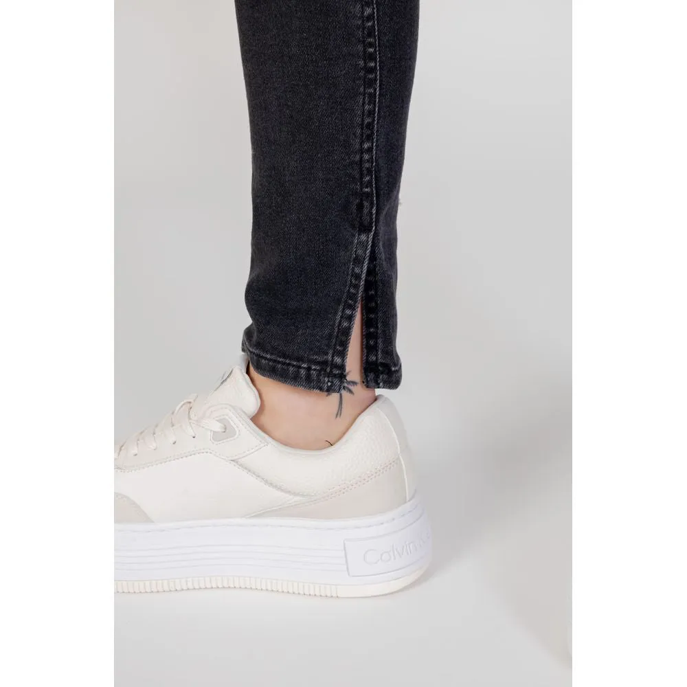Black Cotton Jeans & Pant