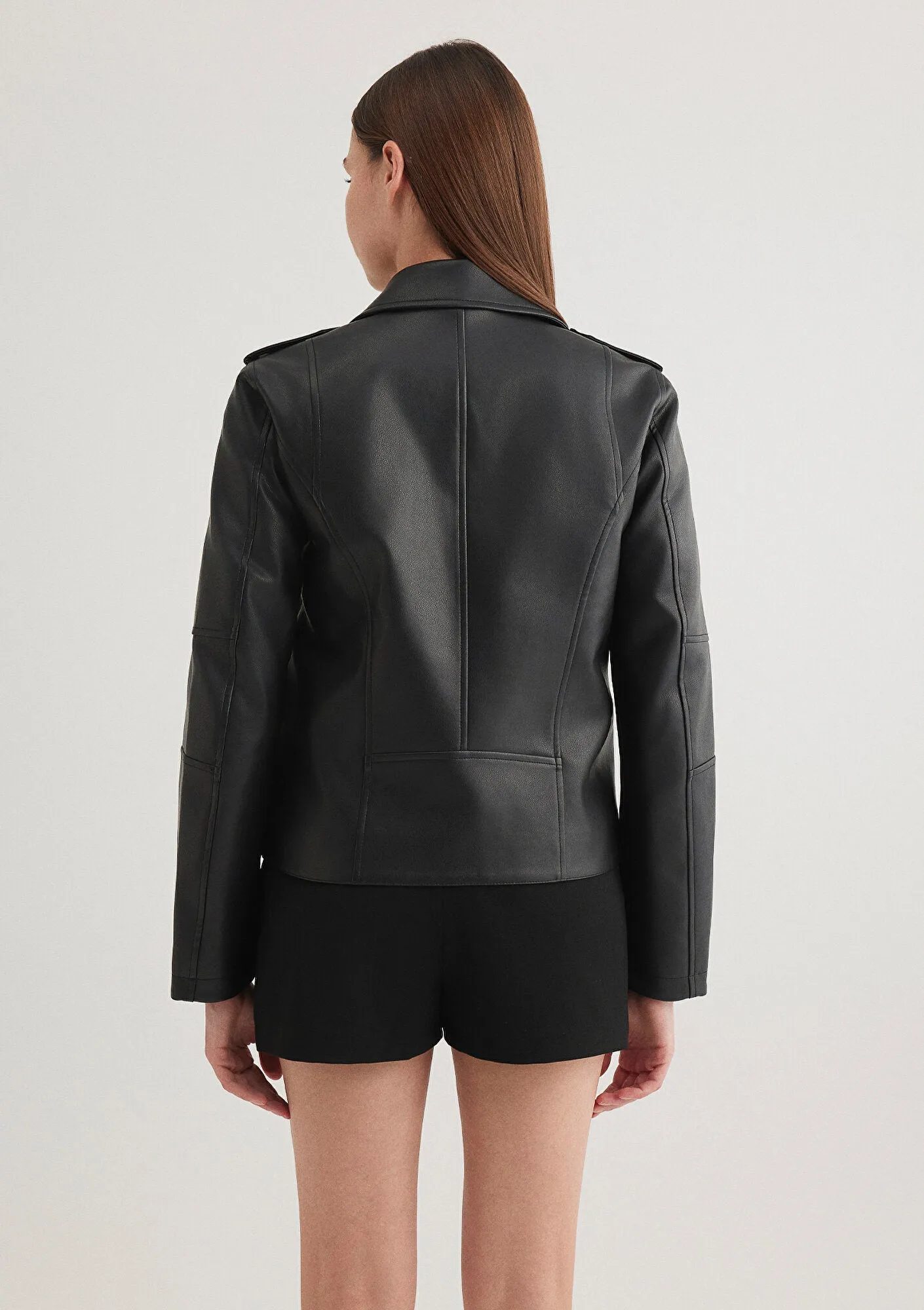 Black Faux Leather Jacket