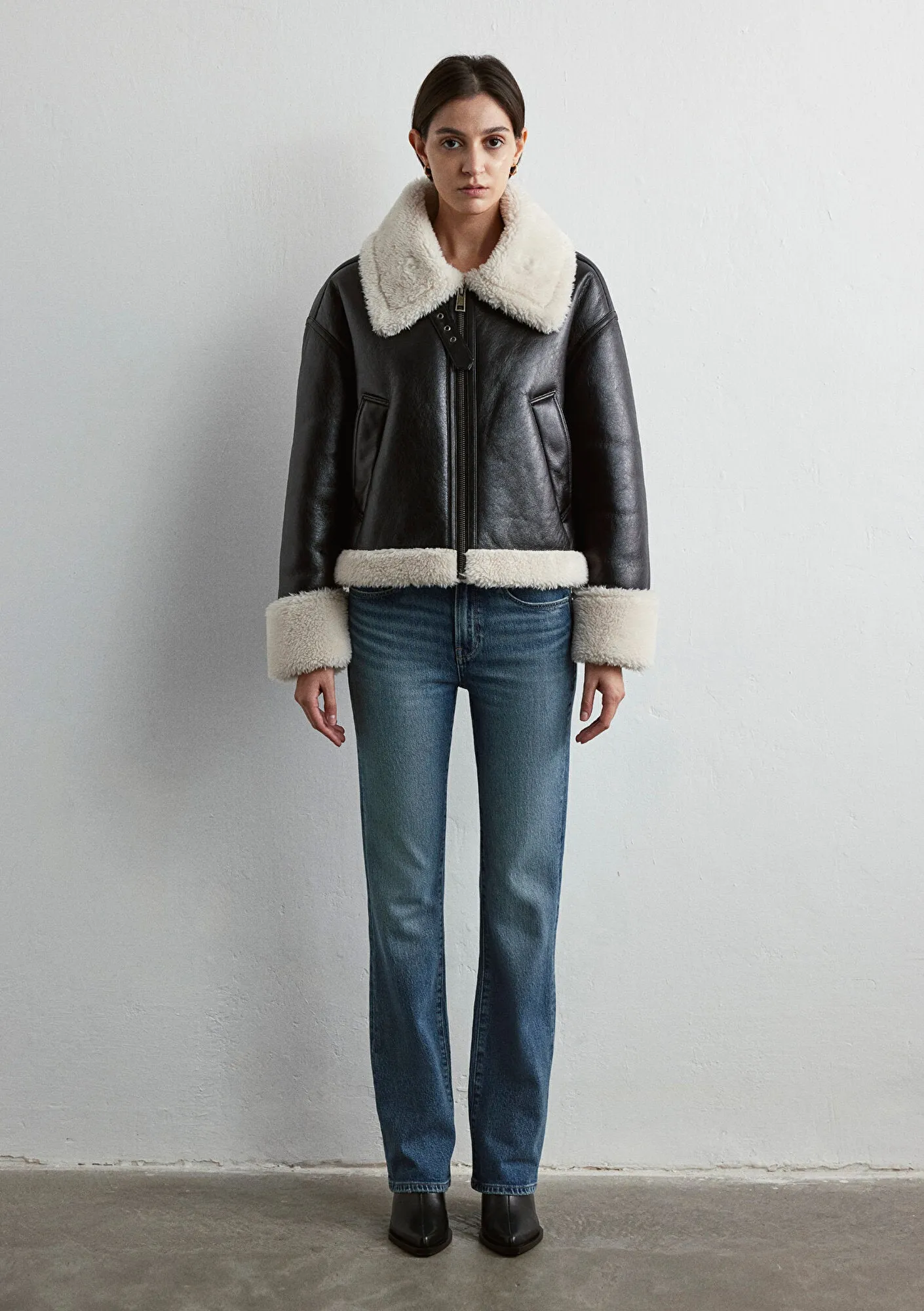 Black Faux Leather Jacket