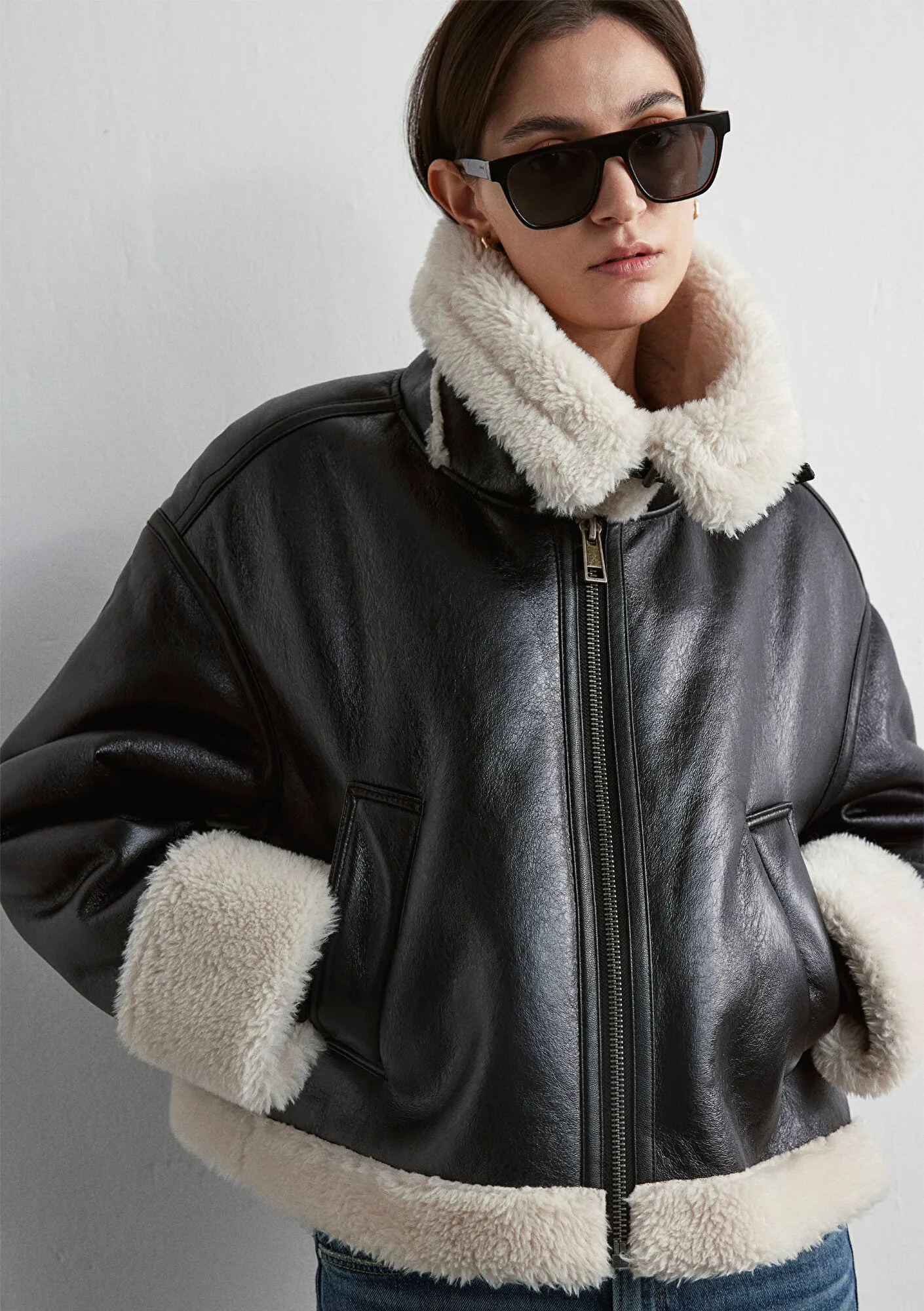 Black Faux Leather Jacket