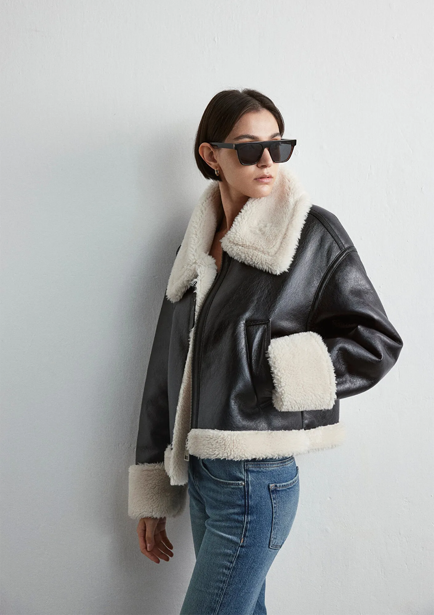 Black Faux Leather Jacket