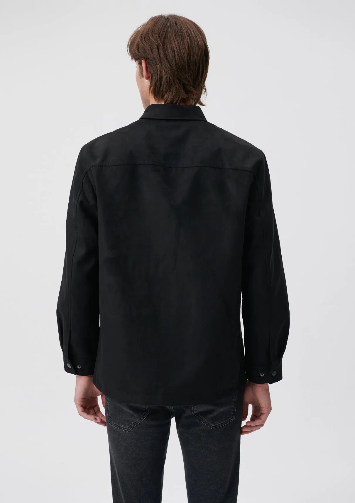 Black Faux Suede Jacket