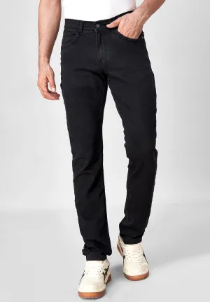Black Plain Slim Fit Jeans - S42930