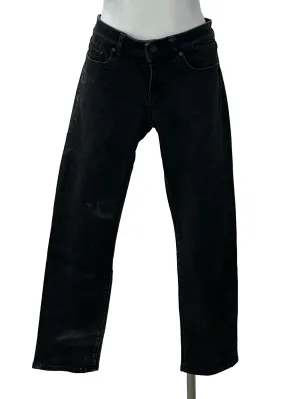 Black Slim Fit Cropped Jeans
