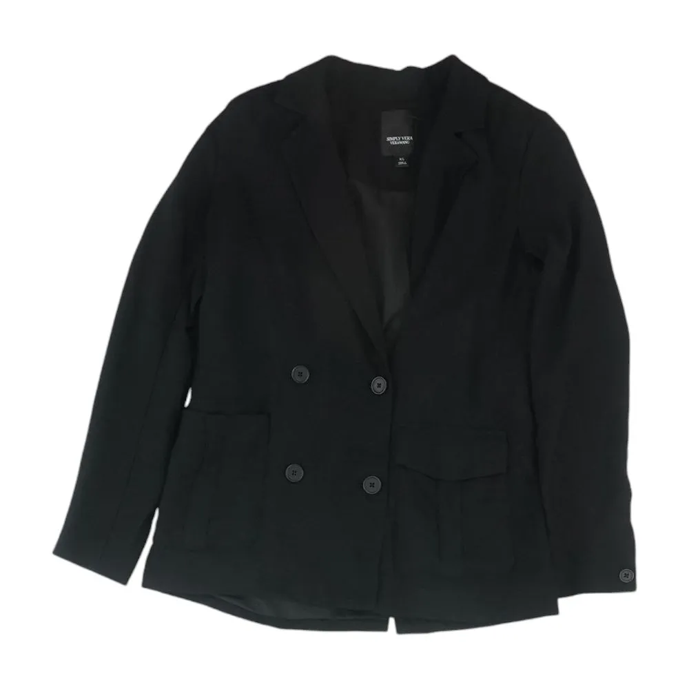 Black Solid Blazer