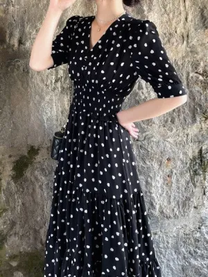 Black Tiered Maxi Dress