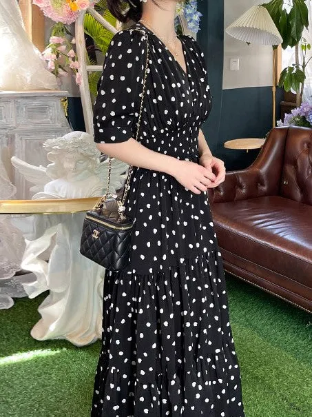 Black Tiered Maxi Dress