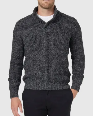 Blazer Oscar Button Neck Knit
