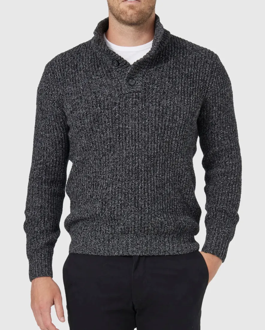 Blazer Oscar Button Neck Knit